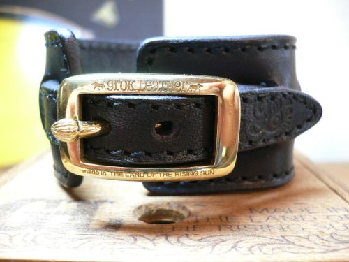 他の写真1: GROK LEATHER/MICKEY BRACELET 35mm  BLACK