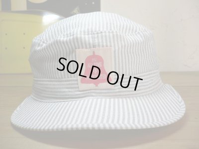 画像1: (SALE 35%OFF)COREFIGHTER/HICKORY STRIPE ARMY CAP  WHTxBLACK