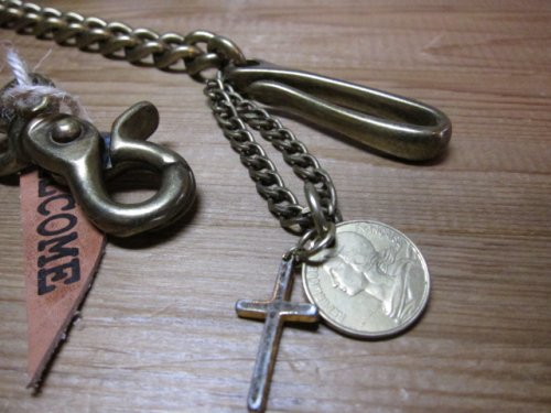 他の写真1: WELCOME/CROSS&COIN WALLET CHAIN  BRASS