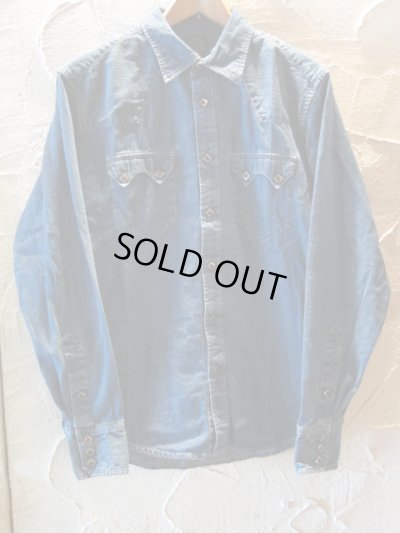 画像1: A GOODTIME PRODUCTION/DENIM WESTERN SHIRTS INDIGO