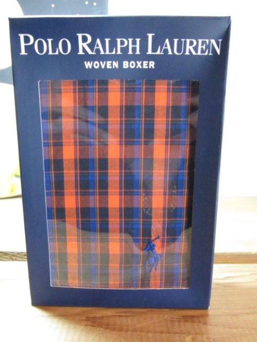 他の写真3: RALPH LAUREN/WOVEN BOXER  ORANGExNAVY