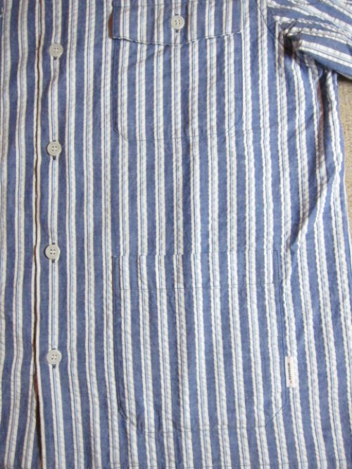 他の写真3: (SALE 40%OFF) INTERFACE/STRIPE BOX OPEN SHIRTS  NAVYxWHITE