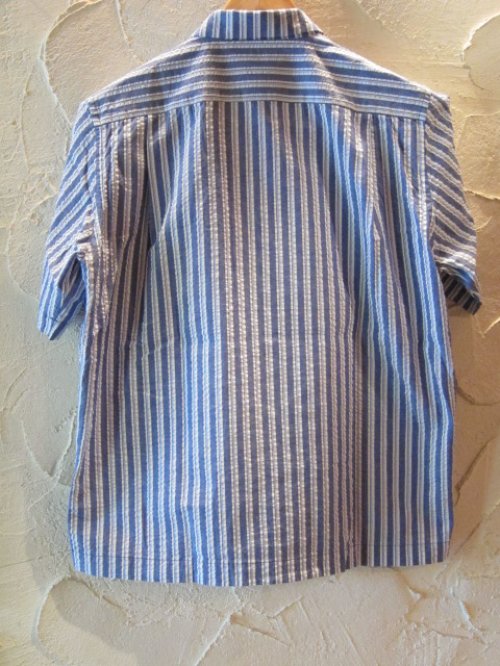 他の写真1: (SALE 40%OFF) INTERFACE/STRIPE BOX OPEN SHIRTS  NAVYxWHITE