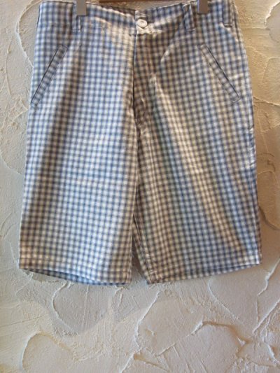 画像1: ☆50%OFF☆SEVENTY FOUR/CHECKED SHORTS　WHITE