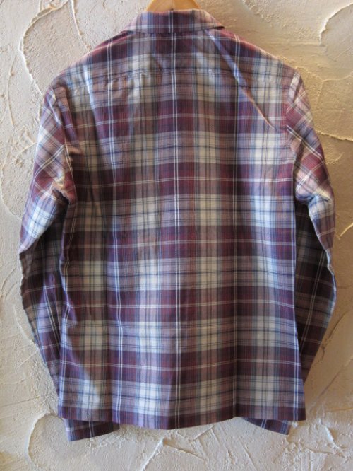 他の写真1: (SALE 40%OFF) BELAFONTE/CHECK OPEN SHIRTS  BURGUNDY