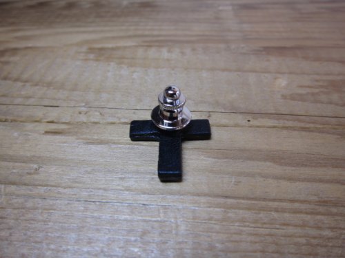 他の写真1: ROTTWEILER/CROSS LEATHER PIN  BLACK