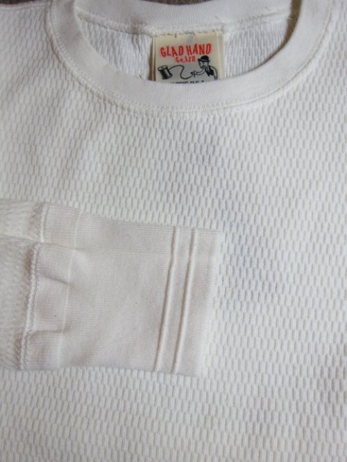 他の写真2: GLAD HAND(グラッドハンド)/WAFFLE L/S T-SHIRTS  WHITE 10