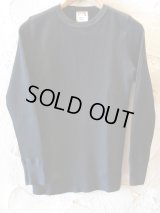 GLAD HAND(グラッドハンド)/STANDARD  WAFFLE L/S T  BLACK　27