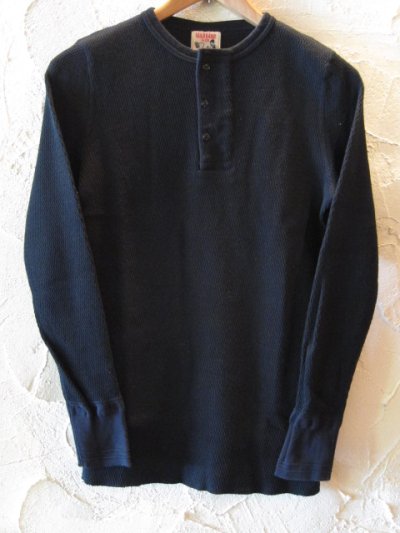 画像1: GLAD HAND(グラッドハンド)/STANDARD WAFFLE　HENRY L/S T  BLACK  28