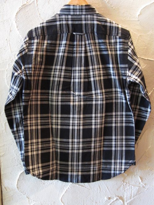 他の写真1: DICKIES/VIYELLA CHECK L/S B.D SHIRTS  BLACKxWHITE