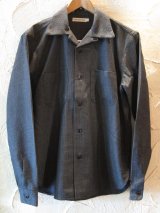 (SALE 35%OFF) STEAM AND THREAD/CAMP SHIRT WOOL  BLACK