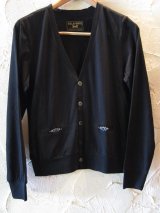 (SALE40%OFF) BELAFONTE/JERSEY STUDS CARDIGAN 2 BLACK