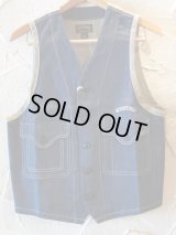 SEVENTY FOUR/DENIM WORK VEST  INDIGO