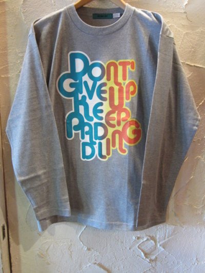 画像1: ☆SALE 50%OFF☆ MONOLIS/DONT GIVE L/S TEE  GRAY