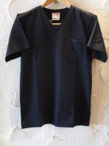 GLAD HAND(グラッドハンド)/STANDARD V NECK T-SHIRTS  BLACK