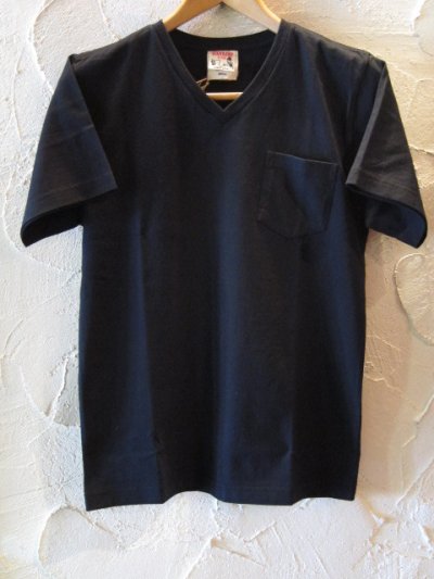 画像1: GLAD HAND(グラッドハンド)/STANDARD V NECK T-SHIRTS  BLACK