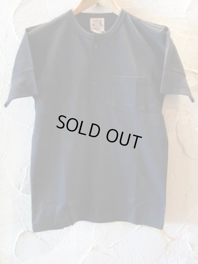 画像1: GLAD HAND(グラッドハンド)/STANDARD HENRY POCKET T-SHIRTS  BLACK