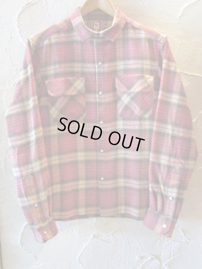 画像1: BELAFONTE/CHECK FLANNEL SHIRTS  RED