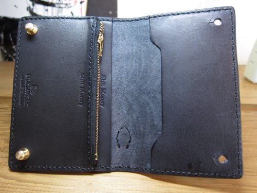 他の写真2: GROK LEATHER/SPIDER BIKER WALLET CARVING BLACK