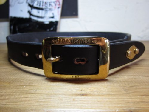 他の写真1: GROK LEATHER/PLANE BELT 30〜38mm  BLACK