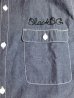 画像4: GROOVER GRAND/BACK EMBROIDERY CHAMBLAY SHIRTS  BLUE (4)