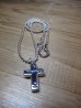 画像1: INTERFACE/CROSS PENDANT  SILVERxBRASS CHAIN (1)