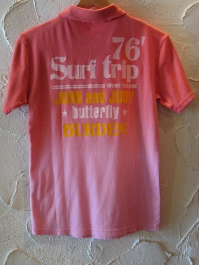 画像2: ☆SALE 50%OFF☆ BURDEN/GRADITION S/S POLO CALIFORNIA  PINK