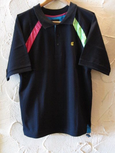 画像1: ☆SALE 50%OFF☆ GROOVER GRAND/NEON S/S POLO　BLACK