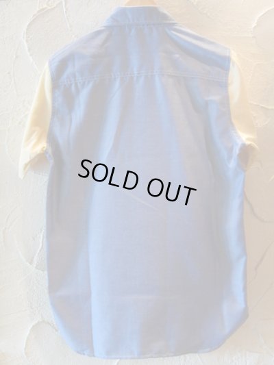 画像2: ROUND HOUSE/2 TONE DUNGAREE SHIRTS  NAVYxYELLOW