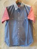 画像1: ☆50%OFF☆ ROUND HOUSE/2 TONE DUNGAREE SHIRTS  BLUExRED (1)