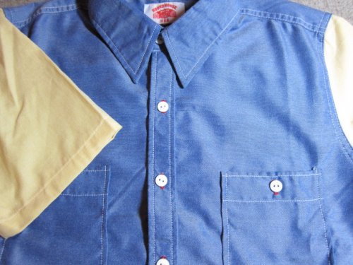 他の写真2: ☆50%OFF☆ ROUND HOUSE/2 TONE DUNGAREE SHIRTS  NAVYxYELLOW