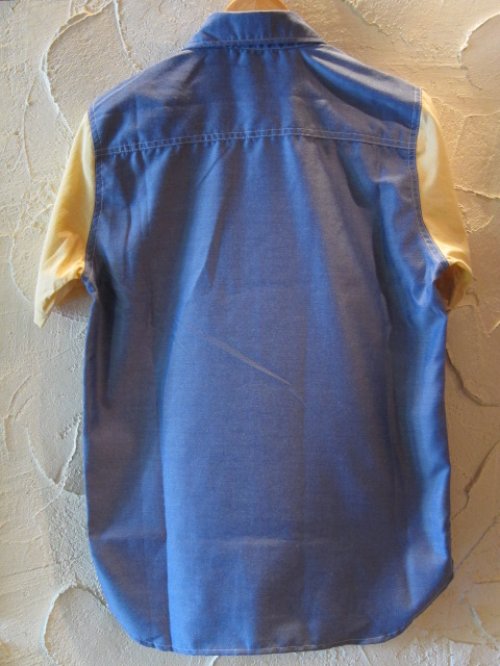 他の写真1: ROUND HOUSE/2 TONE DUNGAREE SHIRTS  NAVYxYELLOW