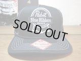 PABST BLUE RIBBON/MESH CAP BLACK