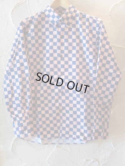 画像1: SUNNY C SIDER/CHECKER SHIRTS  PINKxBLUE