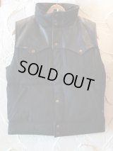 RATS/BLACK DENIM DOWN VEST  BLACK