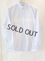 COREFIGHTER/OXFORD B.D SHIRT CF PATCH  BLUE