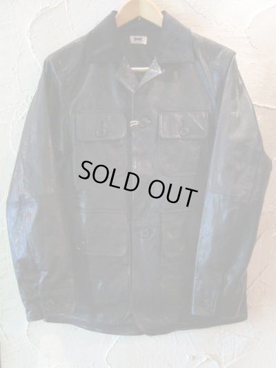 画像1: BELAFONTE/GOAT LEATHER HUNTING JK  BLACK