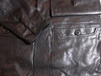 画像4: (SALE 40%OFF) BELAFONTE/GOAT LEATHER HUNTING JK  BLACK