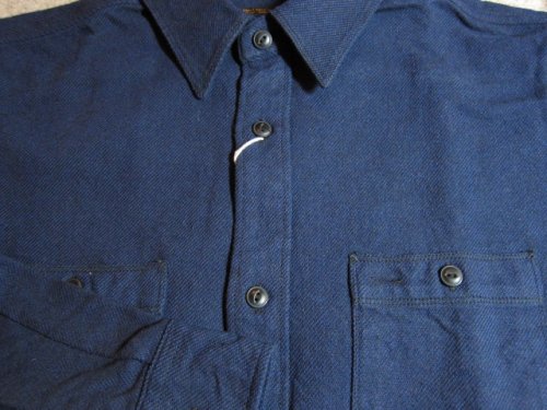 他の写真2: VINTAGE EL/SOLID NELL WORK SHIRT  NAVY