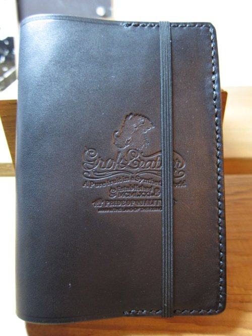 他の写真2: GROK LEATHER/NEW NOTE BOOK COVER S PLAIN BLACK 