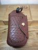 画像1: GROK LEATHER/KEY COVER ELECT BASKET CHOCOxBLACK (1)