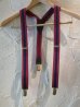 画像1: SOFTMACHINE/LINED BRACES  BURGUNDYxNAVY (1)