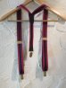 画像2: SOFTMACHINE/LINED BRACES  BURGUNDYxNAVY (2)