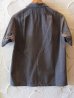 画像2: BELAFONTE/LINEN COTTON TWILL RAGTIME OPEN SH  BLK (2)