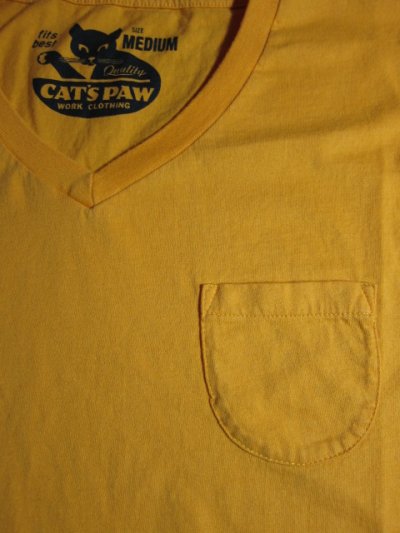 画像3: CAT'S PAW/S/S V NECK T  GOLD