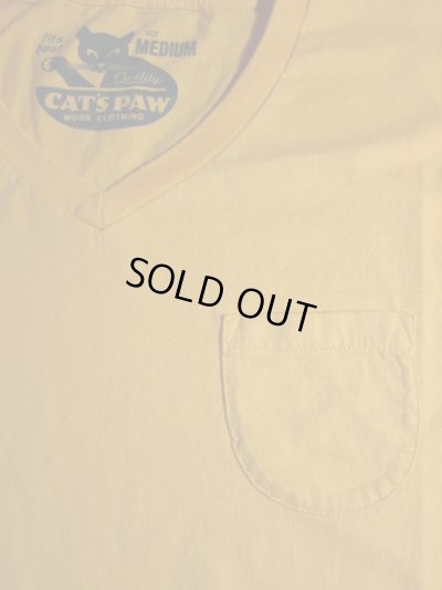 画像3: CAT'S PAW/S/S V NECK T  GOLD