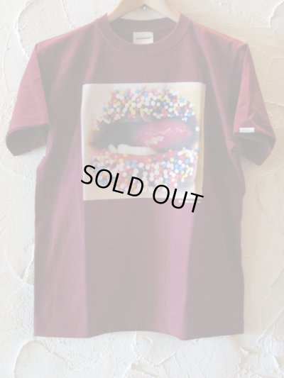 画像1: INTERFACExFeelFORCE/CANDY S/S TEE  BURGUNDY