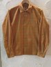 画像1: RATS/T/C BROWN CHECK SH L/S  BROWN (1)
