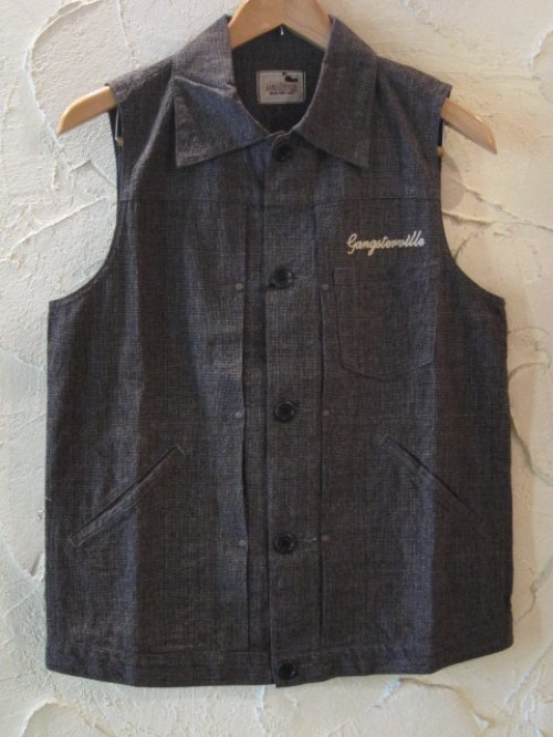 他の写真1: GANGSTERVILLE(ギャングスタービル)/BAT MC VEST  BLACK