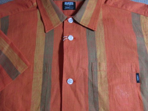 他の写真2: RATS/PANAMA STRIPE SHIRTS  ORANGE